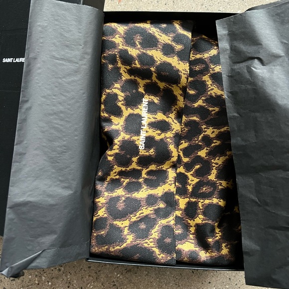 Saint Laurent leopard print canvas tote bag brand new - Picture 4 of 6